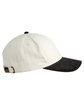 Big Accessories Two-Tone Corduroy Cap cream/ black ModelSide