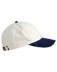 Big Accessories Two-Tone Corduroy Cap cream/ navy ModelSide