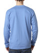 Bayside Adult Long Sleeve Pocket T-Shirt carolina blue ModelBack