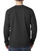 Bayside Adult Long Sleeve Pocket T-Shirt black ModelBack