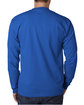 Bayside Adult Long Sleeve Pocket T-Shirt royal blue ModelBack