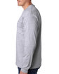 Bayside Adult Long Sleeve Pocket T-Shirt ash ModelSide