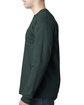 Bayside Adult Long Sleeve Pocket T-Shirt forest green ModelSide