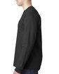 Bayside Adult Long Sleeve Pocket T-Shirt black ModelSide
