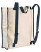 BAGedge Conference Hauler Duffel natural/ navy ModelBack