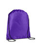 Prime Line Drawstring Cinch-Up Backpack purple ModelQrt