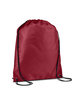 Prime Line Drawstring Cinch-Up Backpack burgundy ModelQrt