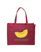 Prime Line Standard Non-Woven Tote Bag burgundy DecoFront