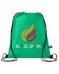 Prime Line Recycled Non-Woven Drawstring Cinch-Up Backpack Bag green DecoBack
