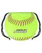 GameTime Softball Drawstring Bag neon green DecoFront