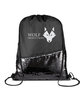 Prime Line Sequin Drawstring Backpack black DecoFront