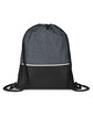 Prime Line Crosshatch Heather Drawstring Backpack  