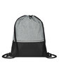 Prime Line Crosshatch Heather Drawstring Backpack  