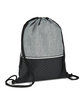 Prime Line Crosshatch Heather Drawstring Backpack heather gray ModelQrt