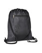 Prime Line Constellation Polyester Drawstring Backpack black ModelQrt