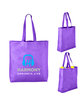 Prime Line Heat Sealed Non-Woven Value Tote purple DecoFront