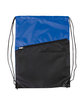 Prime Line Two-Tone Poly Drawstring Backpack With Zipper  