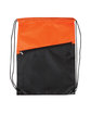 Prime Line Two-Tone Poly Drawstring Backpack With Zipper  