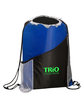 Prime Line Sprint Angled Drawstring Sports Bag With Pockets reflex blue DecoFront