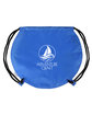 Prime Line Recycled Polyester Globe Earth Drawstring Bag reflex blue DecoBack