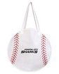 Prime Line RallyTotes Baseball Tote Bag white DecoFront