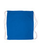 Prime Line Cotton Canvas Drawstring Backpack reflex blue ModelBack