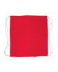 Prime Line Cotton Canvas Drawstring Backpack red ModelBack