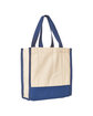 Prime Line Junior Mini Cotton Box Tote Bag navy blue ModelQrt