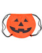 Prime Line Halloween Pumpkin Drawstring Bag orange OFFront