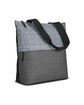 Prime Line Flannel Check Accent Tote Bag gray ModelQrt