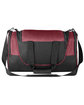 Prime Line Austin Nylon Collection Duffel Bag hthr burgundy ModelBack