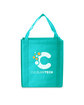 Prime Line Saturn Jumbo Non-Woven Grocery Tote Bag teal DecoFront