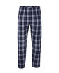 Boxercraft Men's Harley Flannel Pant with Pockets navy/ silver pld OFFront