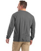 Berne Tall Performance Long-Sleeve Pocket T-Shirt slate ModelBack