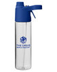 Prime Line Belle Mare 20oz Misting Water Bottle royal DecoFront