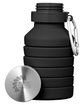 Prime Line Prisma 18oz Collapsible Water Bottle black DecoFront