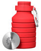 Prime Line Prisma 18oz Collapsible Water Bottle liberty red DecoFront