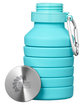 Prime Line Prisma 18oz Collapsible Water Bottle tahiti blue DecoFront