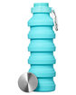 Prime Line Prisma 18oz Collapsible Water Bottle tahiti blue OFFront