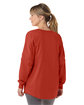Boxercraft Ladies' Oversized Pom Pom Jersey Fleece red ModelBack