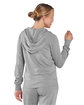Boxercraft Ladies' Dream Fleece Hooded Full-Zip oxford heather ModelBack