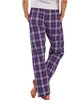 Boxercraft Ladies' 'Haley' Flannel Pant with Pockets purple/ wht pld ModelBack