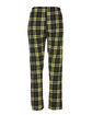 Boxercraft Ladies' 'Haley' Flannel Pant with Pockets black/ gld plaid OFBack