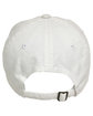 Big Accessories Brushed Twill Unstructured Cap white ModelBack