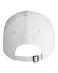 Big Accessories Youth Brushed Twill Structured Cap white ModelBack