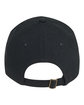 Big Accessories Youth Brushed Twill Structured Cap black ModelBack