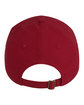 Big Accessories Youth Brushed Twill Structured Cap red ModelBack