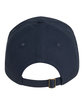 Big Accessories Youth Brushed Twill Structured Cap navy ModelBack