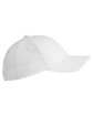 Big Accessories Youth Brushed Twill Structured Cap white ModelSide