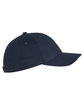 Big Accessories Youth Brushed Twill Structured Cap navy ModelSide